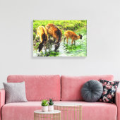 Hirschtier Leinwanddruck (Insitu (Wohnzimmer))