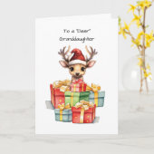 Hirschtochter Weihnachtspilze der Liebe Karte (Gelbe Blume)