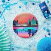 Hirschwald Berg Aurora Pappteller (Party)