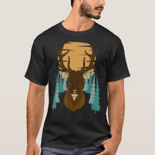 Hirschwald Jagdtier Motif Impressum Jäger 1 T-Shirt