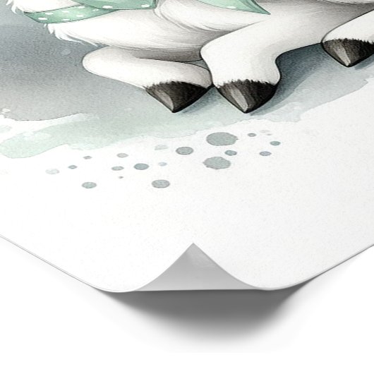 Hirschwald Kinderzimmer Wall Art Poster (Ecke)