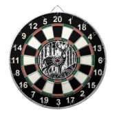 Hirschwald Rustikale Kunst Dartscheibe (vorne)