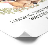 Hirschwald Tierhalle Kunst, Schrift Kinderzimmer P Poster (Ecke)