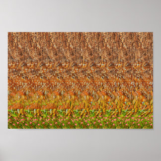 Hirschwald - versteckter 3D-Druck Poster