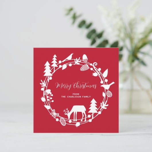 Hirschwald Weihnachten (Stehend Vorderseite)