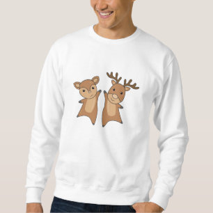 Hirschwaldtiere: Niedliche Tiere für Sweatshirt