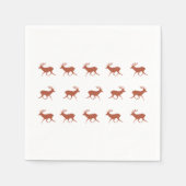 Hirschwanderung Serviette (Vorderseite)