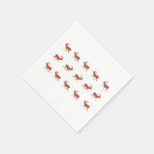 Hirschwanderung Serviette (Ecke)