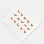 Hirschwanderung Serviette (Ecke)