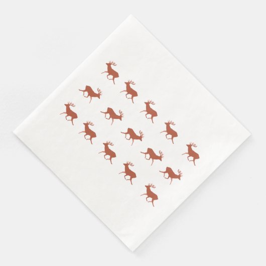 Hirschwanderung Serviette (Ecke)