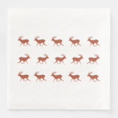 Hirschwanderung Serviette (Vorderseite)