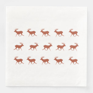 Hirschwanderung Serviette