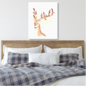Hirschwandkunst Leinwanddruck (Insitu (Schlafzimmer))