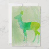 Hirschwasserfarbe - Einladung zur Hochzeit (Rückseite)