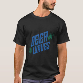 Hirschwave Basketball Buck Aggressiver Stil T-Shirt