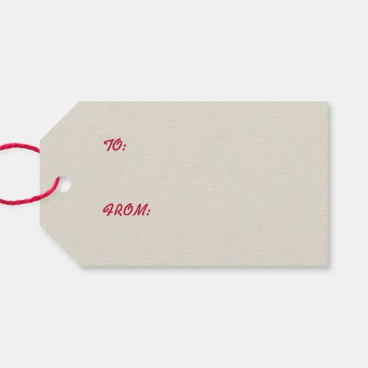 Hirschweih Geschenkanhänger (Rückseite Horizontal)