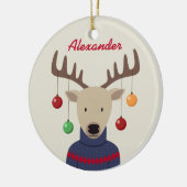 Hirschweih Keramikornament (Links)