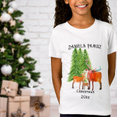 Hirschweihnachtsfamilie T-Shirt