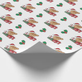Hirschweihnachtsgeschenk Wintertiere Hirschwrappin Geschenkpapier (Ecke)