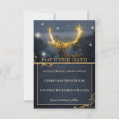 Hirschweihnachtskarte Save the Date (Vorderseite)