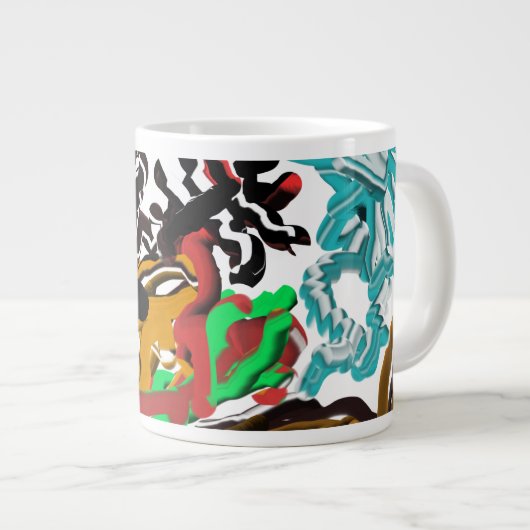 Hirschwinter Jumbo-Tasse (Vorderseite Rechts)