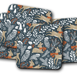 Hirschwinterschnee | Christmas Cork Untersetzer Se