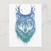 Hirschwolf Postkarte (Vorderseite)