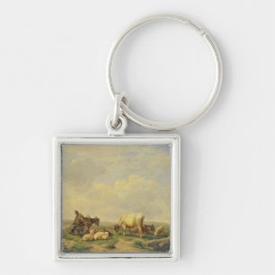 Hirt und Herde, c.1880 Schlüsselanhänger
