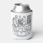 Hirte arbeitete mit seiner Schafe von Zuhause Dosenkühler (Kanne Vorderseite)