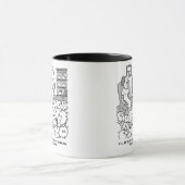 Hirte arbeitete mit seiner Schafe von Zuhause Tasse (Zentrum)