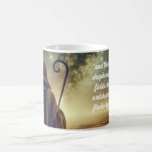Hirte beobachtet Herde Bibelszene Kaffeetasse (Mittel)