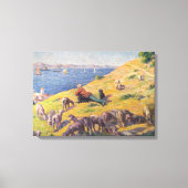 Hirte, der das Meer beobachtet (von Maximilien Luc Leinwanddruck (Vorderseite)