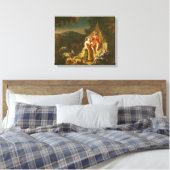 Hirte, die eine Flute spielen Leinwanddruck (Insitu (Schlafzimmer))
