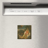 Hirte, die eine Flute spielen Magnet (In Situ (Geschirrspüler))