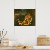 Hirte, die eine Flute spielen Poster (Küche)