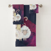 Hirte Engel mit 2 Lämmern Pastoral Badhandtuch Set (Insitu)