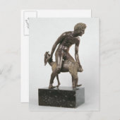 Hirte melken eine Ziege Postkarte (Vorne/Hinten)