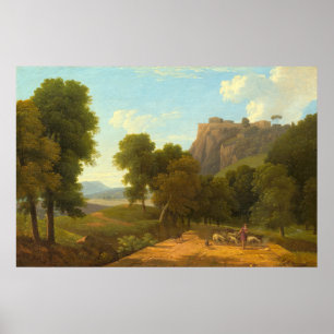 Hirte mit Flock - Jean-Victor Bertin Fine Art Poster