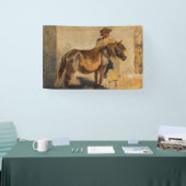 Hirte mit Pferd (Pferde) Banner (Messe)