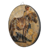 Hirte mit Pferd (Pferde) Dartscheibe (Vorderseite rechts)