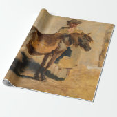Hirte mit Pferd (Pferde) Geschenkpapier (Ungerollt)