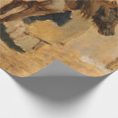 Hirte mit Pferd (Pferde) Geschenkpapier (Ecke)