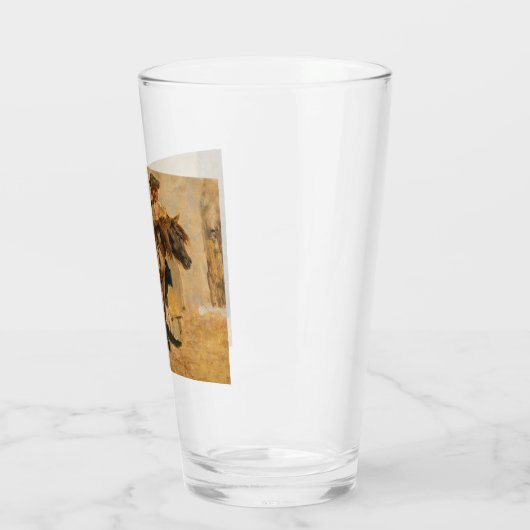 Hirte mit Pferd (Pferde) Glas (Links)