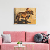 Hirte mit Pferd (Pferde) Leinwanddruck (Insitu (Wohnzimmer))