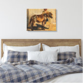 Hirte mit Pferd (Pferde) Leinwanddruck (Insitu (Schlafzimmer))
