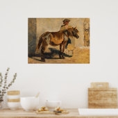 Hirte mit Pferd (Pferde) Poster (Küche)