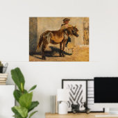 Hirte mit Pferd (Pferde) Poster (Heimbüro)