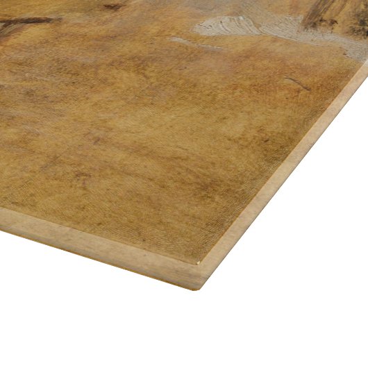 Hirte mit Pferd (Reitkunst) Schneidebrett (Ecke)