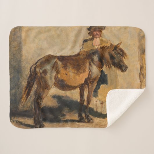 Hirte mit Pferd Sherpadecke (Vorderseite (Horizontal))