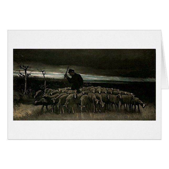 Hirte, Schleuse von Sheep Van Gogh Fine Art (Vorderseite (Horizontal))